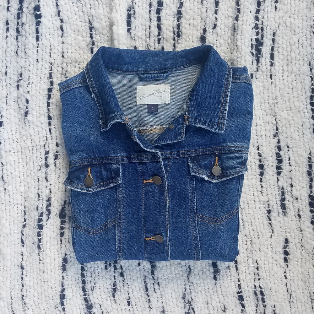 Blue Denim Jean Jacket Universal Thread - Picture 4 of 8